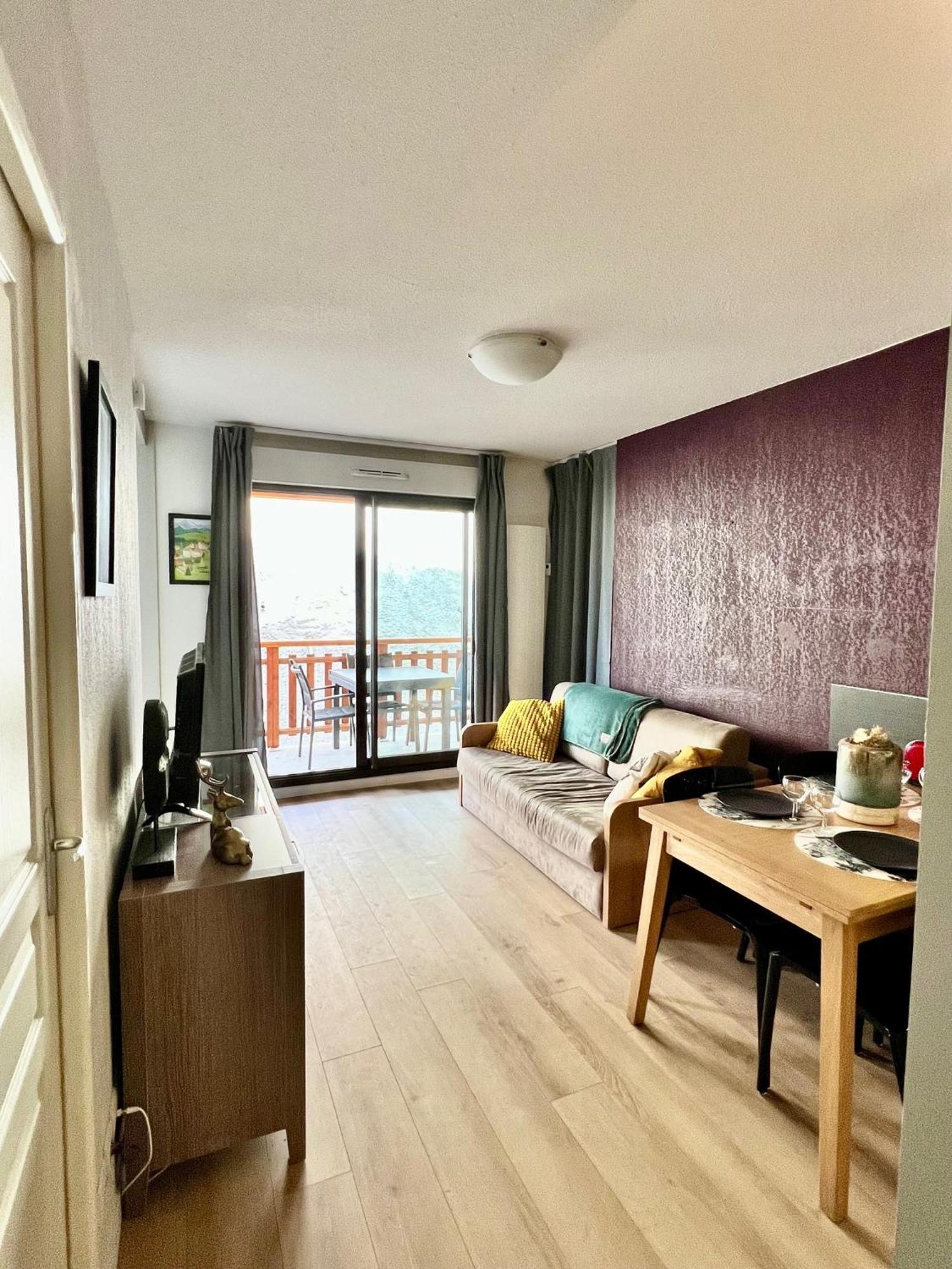 Appartement familial avec parking centre Valberg Péone Extérieur photo